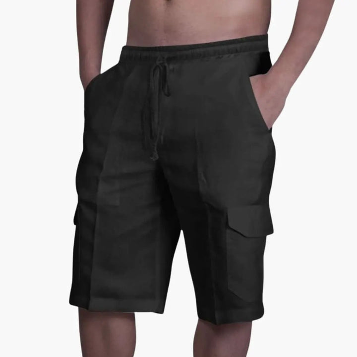 Men's Cargo Shorts Drawstring Waist Multi-Pocket Summer
