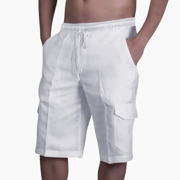 Men's Cargo Shorts Drawstring Waist Multi-Pocket Summer