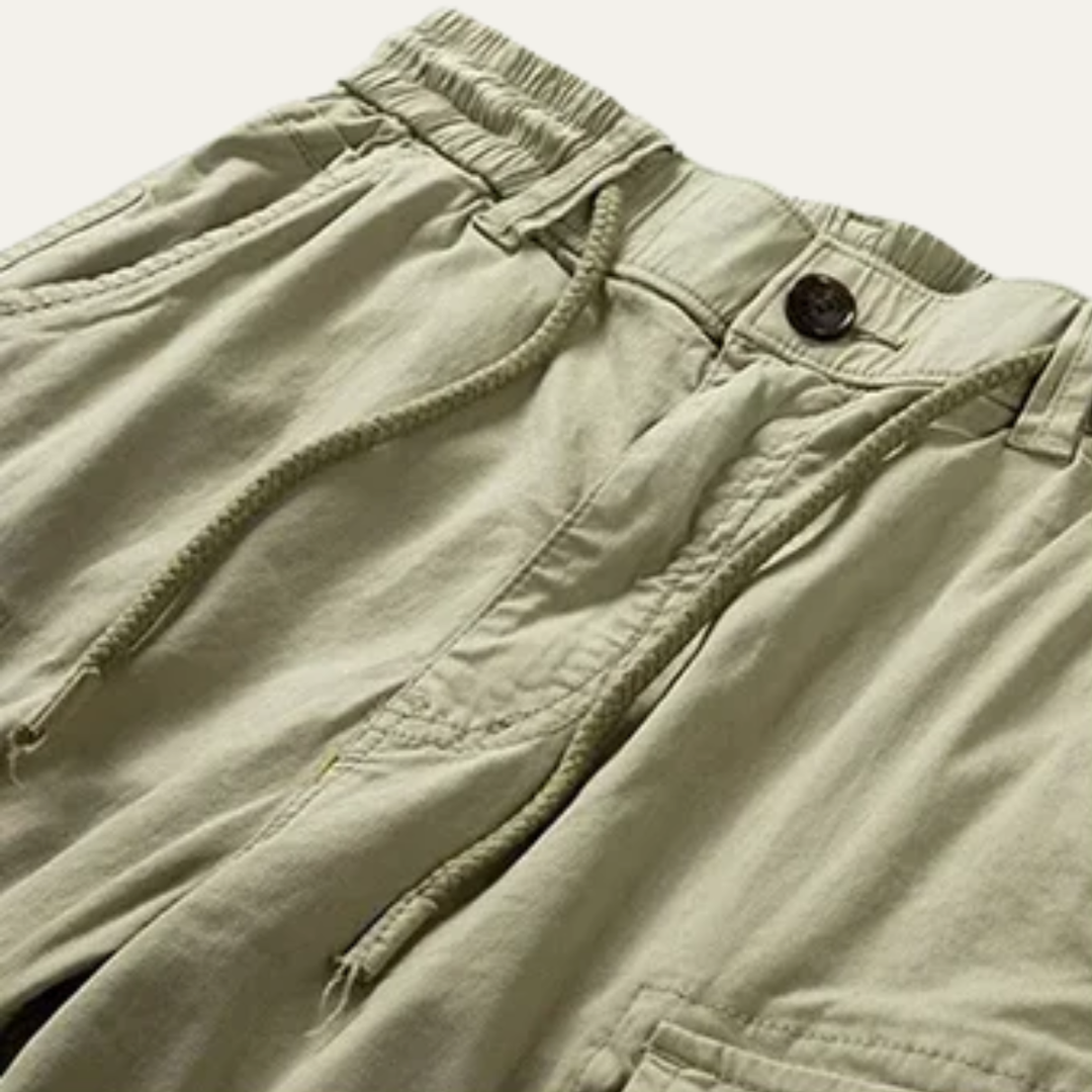 Men's Cargo Shorts Multi-Pocket Knee Length Relaxed Fit Summer