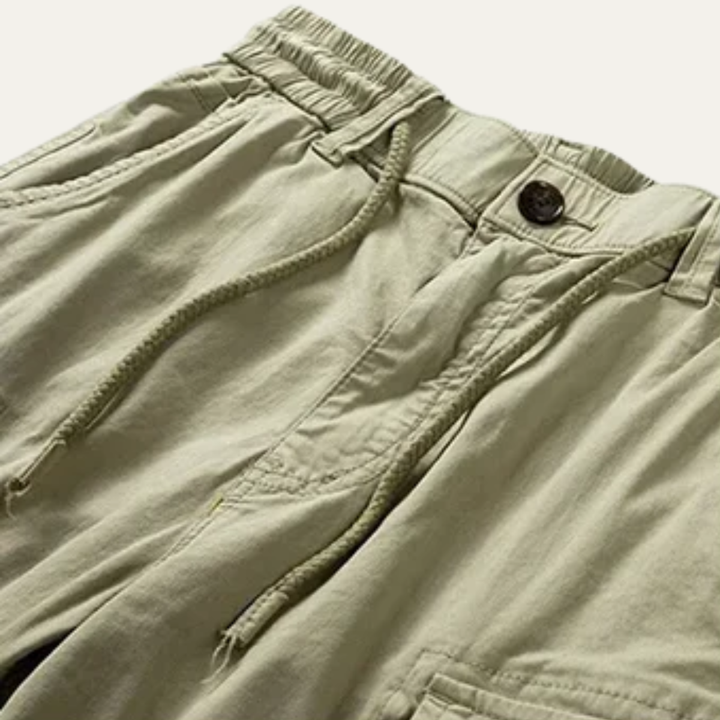Men's Cargo Shorts Multi-Pocket Knee Length Relaxed Fit Summer