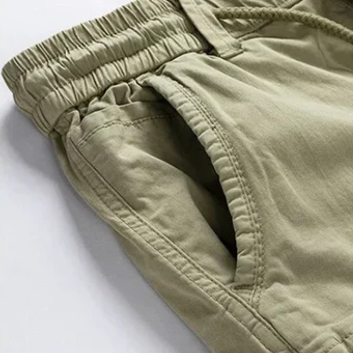 Men's Cargo Shorts Multi-Pocket Knee Length Relaxed Fit Summer