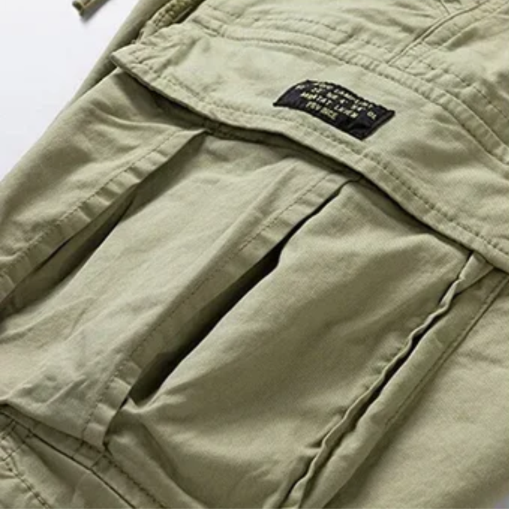 Men's Cargo Shorts Multi-Pocket Knee Length Relaxed Fit Summer