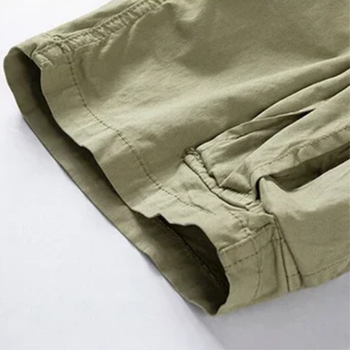 Men's Cargo Shorts Multi-Pocket Knee Length Relaxed Fit Summer