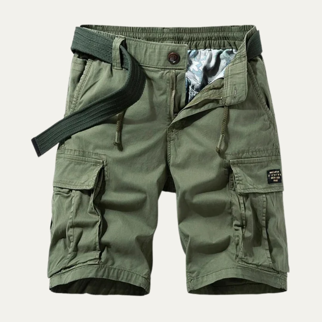 Men's Cargo Shorts Multi-Pocket Knee Length Relaxed Fit Summer