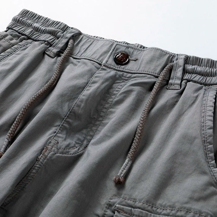 Men's Cargo Shorts Relaxed Fit Multi-Pocket Summer Utility