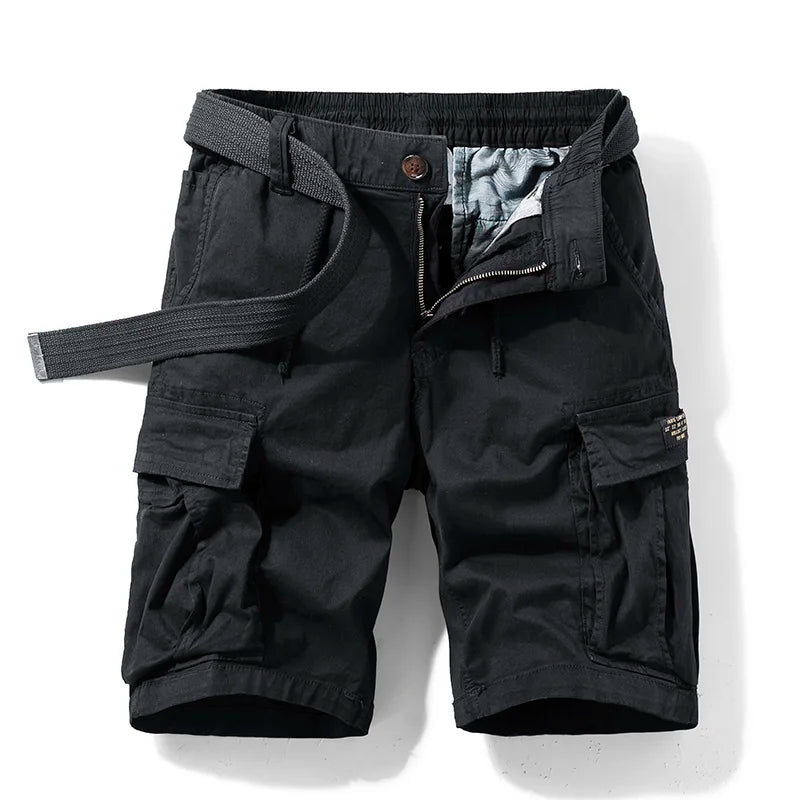 Men's Cargo Shorts Relaxed Fit Multi-Pocket Summer Utility