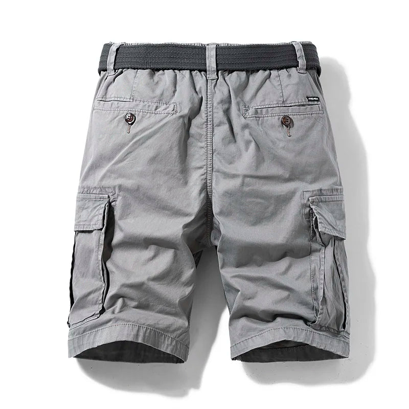 Men's Cargo Shorts Relaxed Fit Multi-Pocket Summer Utility
