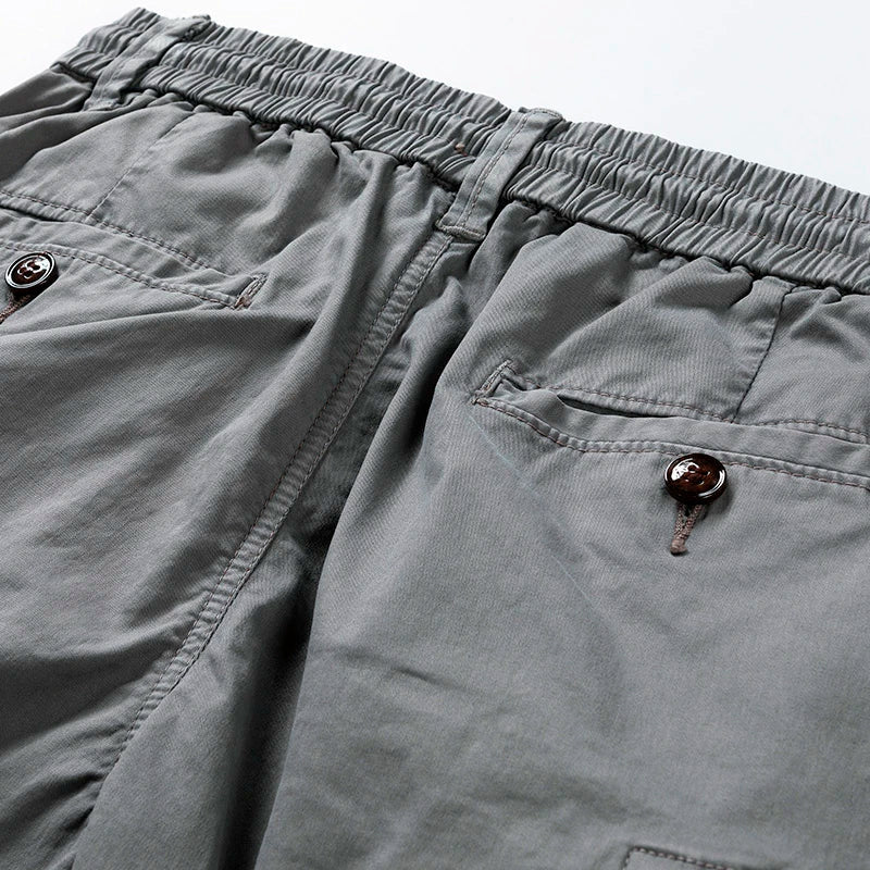 Men's Cargo Shorts Relaxed Fit Multi-Pocket Summer Utility