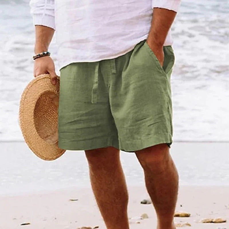 Men's Casual Knee Length Summer Shorts, Relaxed Fit with Pockets