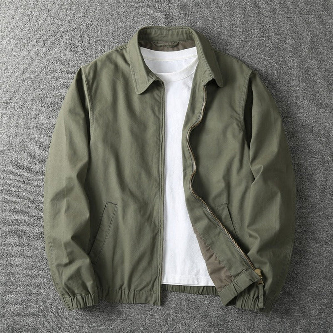 Men's Casual Lightweight Full Zip Fall Bomber Jacket