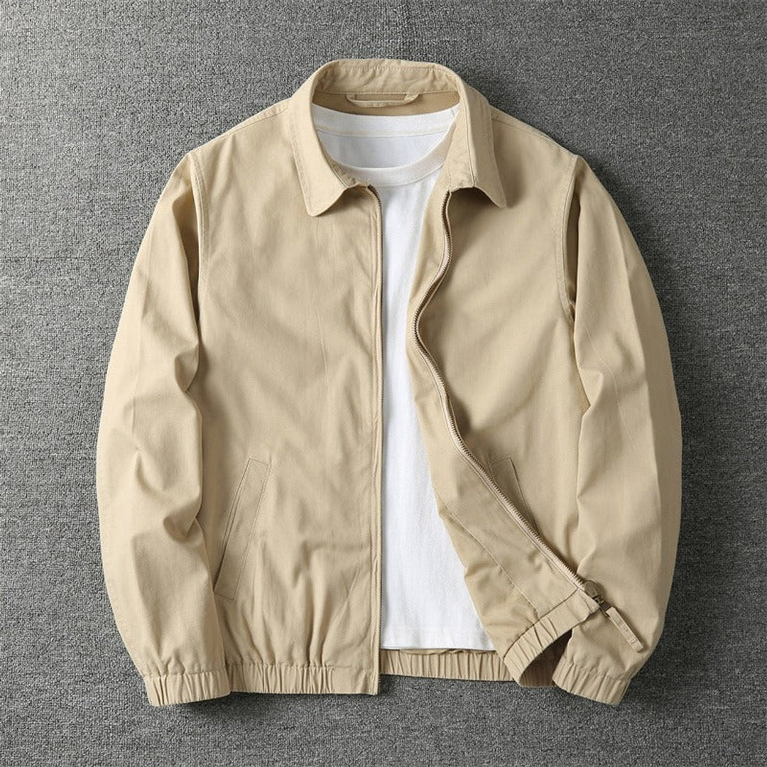Men's Casual Lightweight Full Zip Fall Bomber Jacket