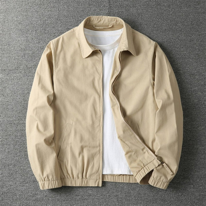 Men's Casual Lightweight Full Zip Fall Bomber Jacket