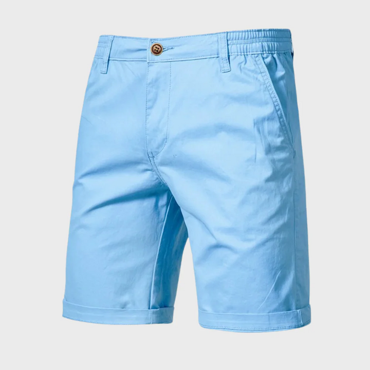 Men's Casual Tailored Shorts with Pockets, Knee-Length Summer