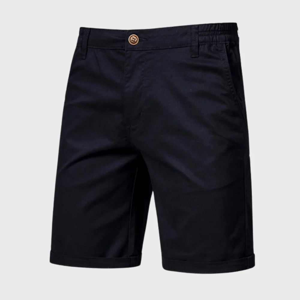 Men's Casual Tailored Shorts with Pockets, Knee-Length Summer