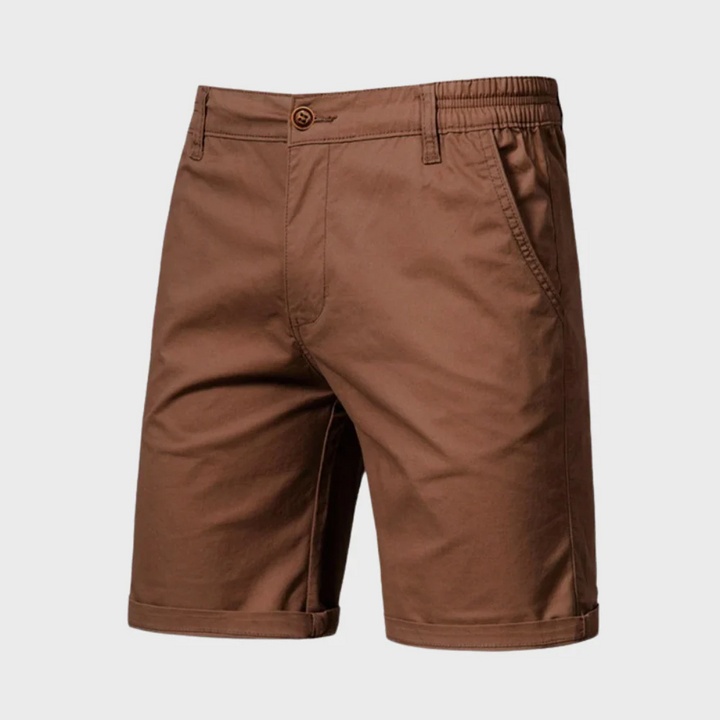 Men's Casual Tailored Shorts with Pockets, Knee-Length Summer