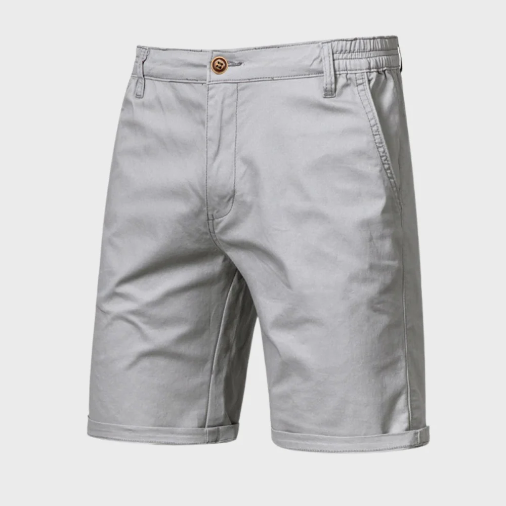 Men's Casual Tailored Shorts with Pockets, Knee-Length Summer