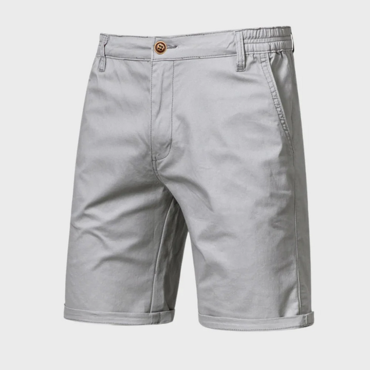 Men's Casual Tailored Shorts with Pockets, Knee-Length Summer