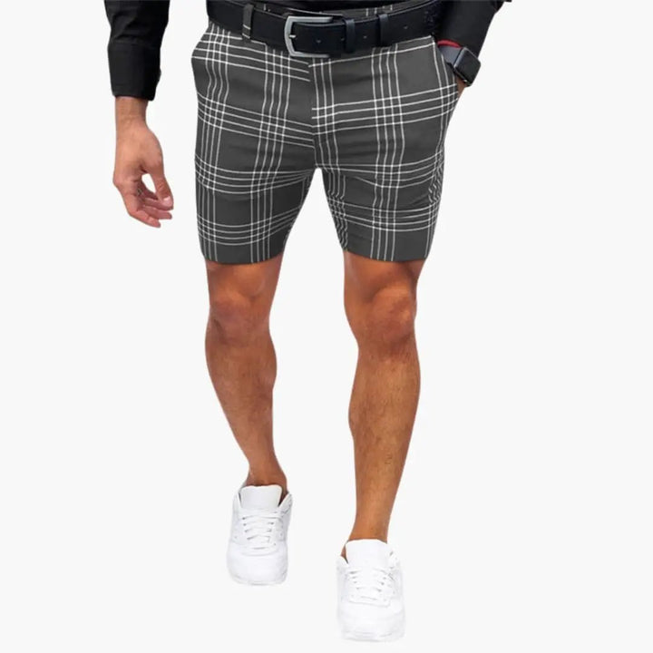 Men's Checkered Shorts Above Knee Casual Summer Plaid