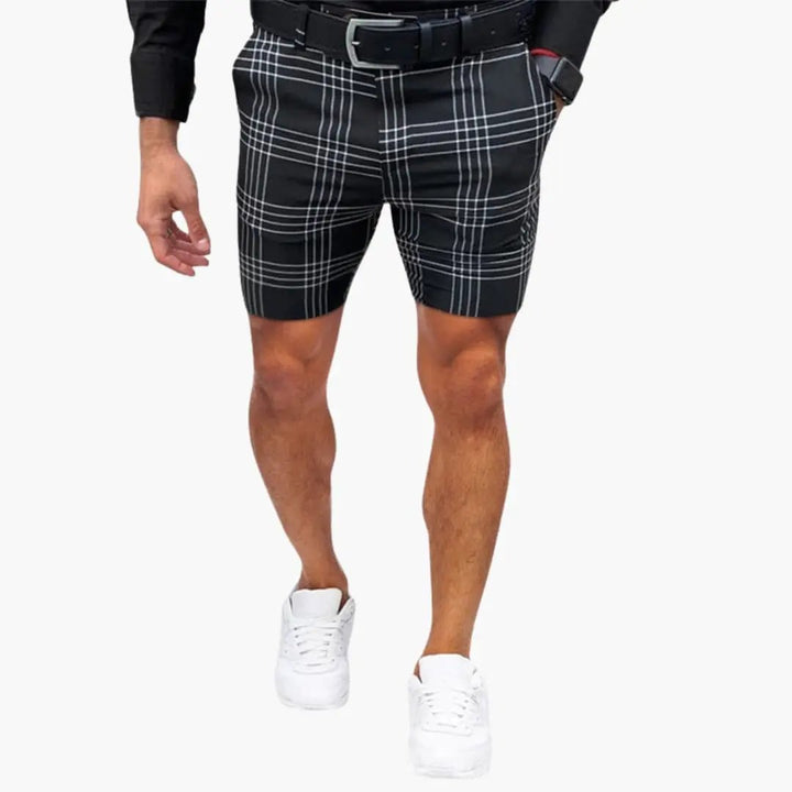 Men's Checkered Shorts Above Knee Casual Summer Plaid