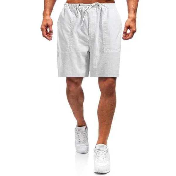 Men's Drawstring Elastic Waist Casual Shorts with Pockets, Summer