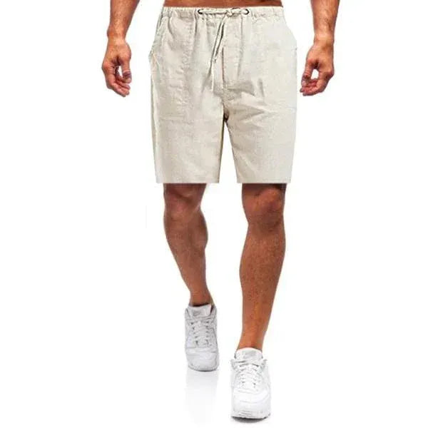 Men's Drawstring Elastic Waist Casual Shorts with Pockets, Summer