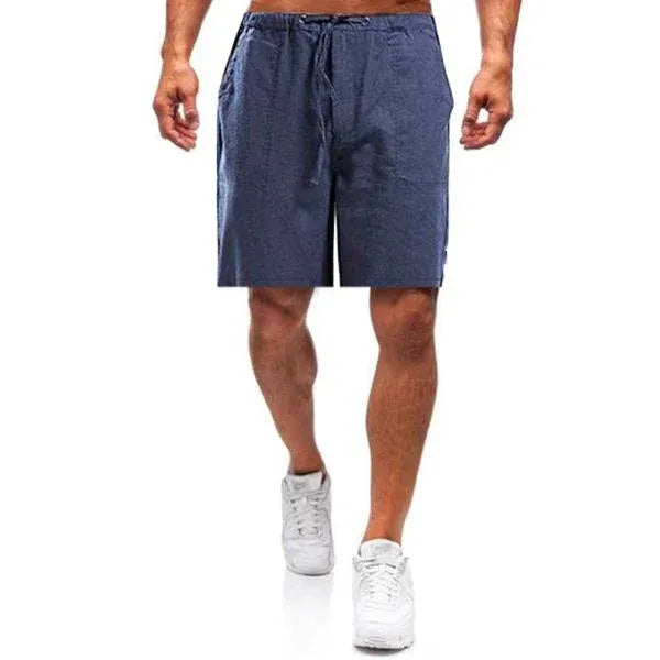 Men's Drawstring Elastic Waist Casual Shorts with Pockets, Summer