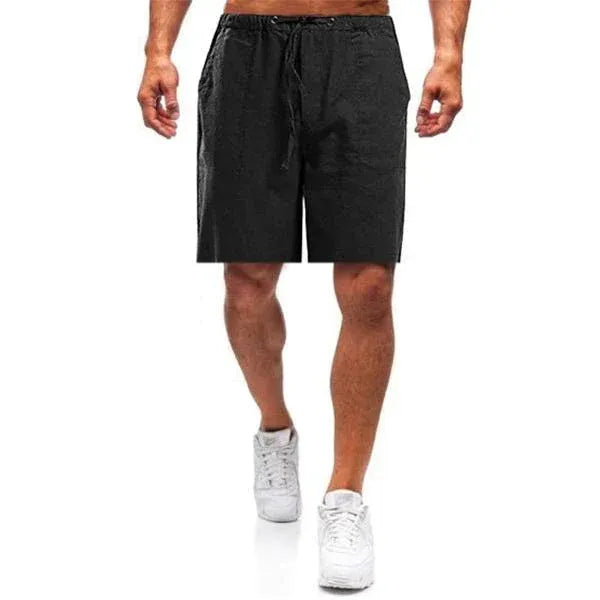 Men's Drawstring Elastic Waist Casual Shorts with Pockets, Summer