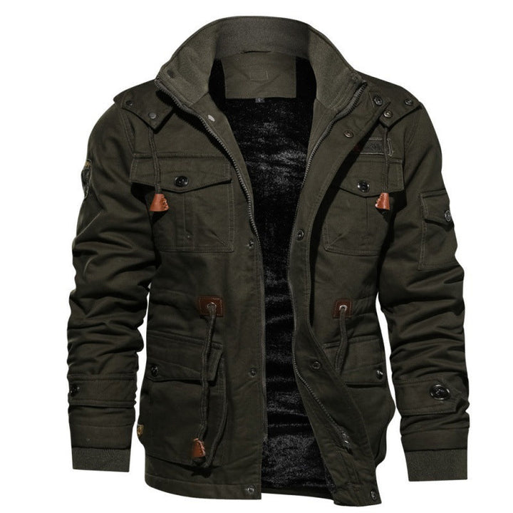 Men's Insulated Waterproof Fleece Lined Winter Jacket