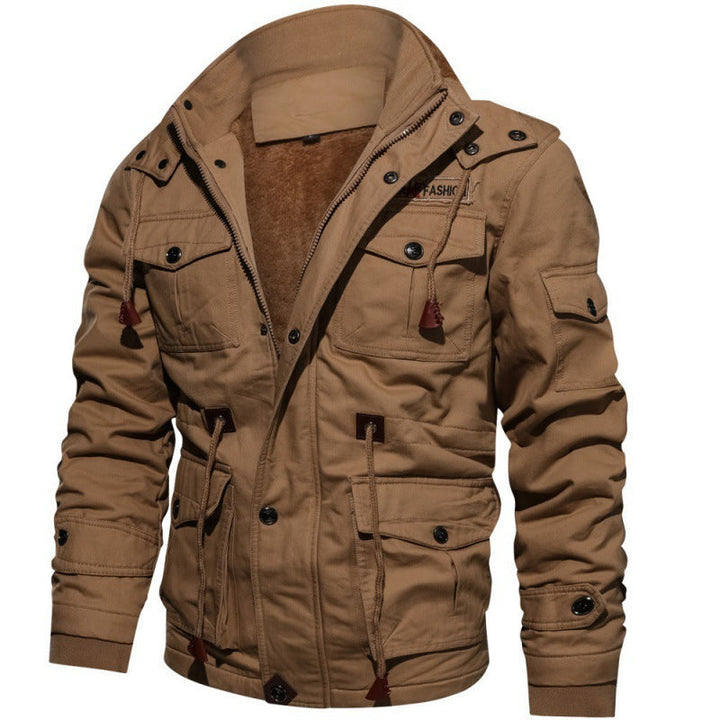 Men's Insulated Waterproof Fleece Lined Winter Jacket