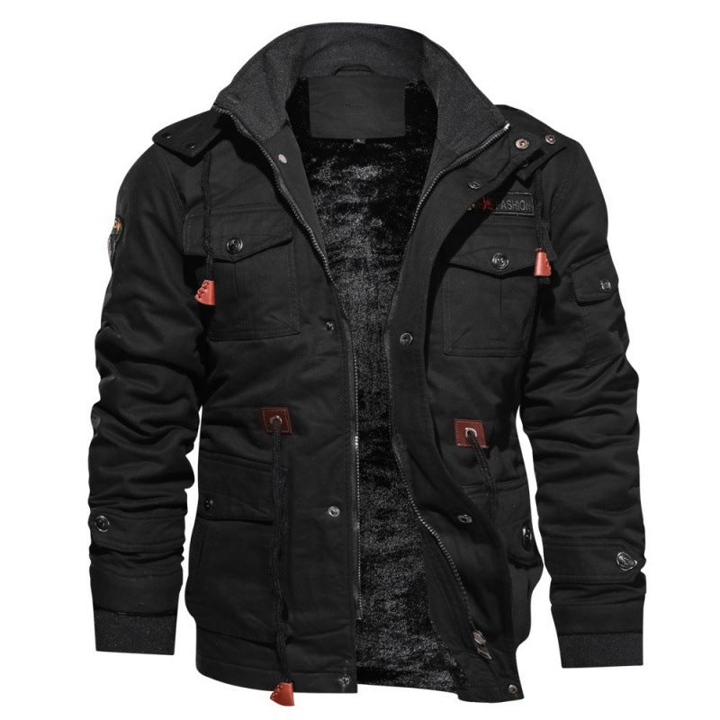 Men's Insulated Waterproof Fleece Lined Winter Jacket