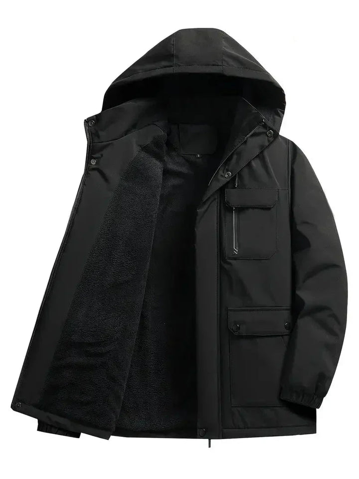 Men's Insulated Waterproof Quilted Puffer Parka Jacket