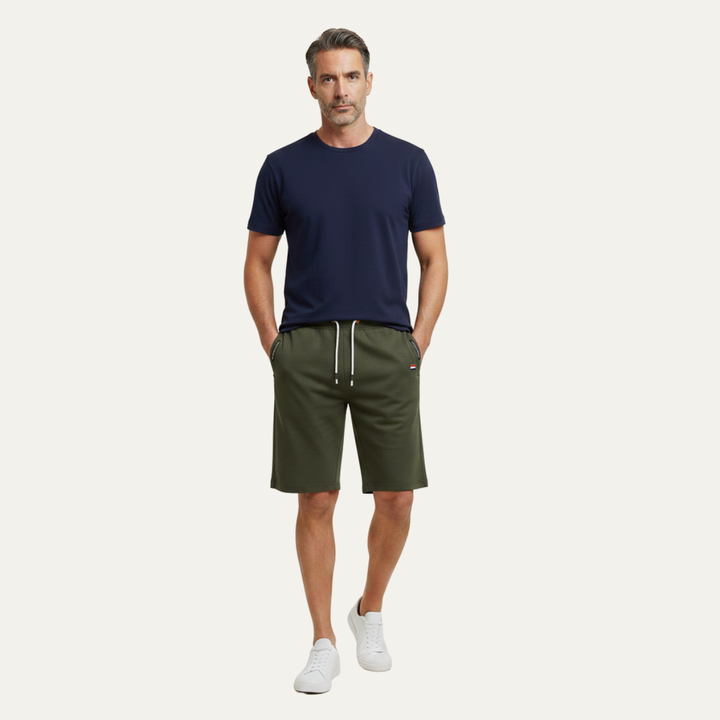 Men's Jogger Shorts Drawstring Side Pockets Casual Summer Sweat