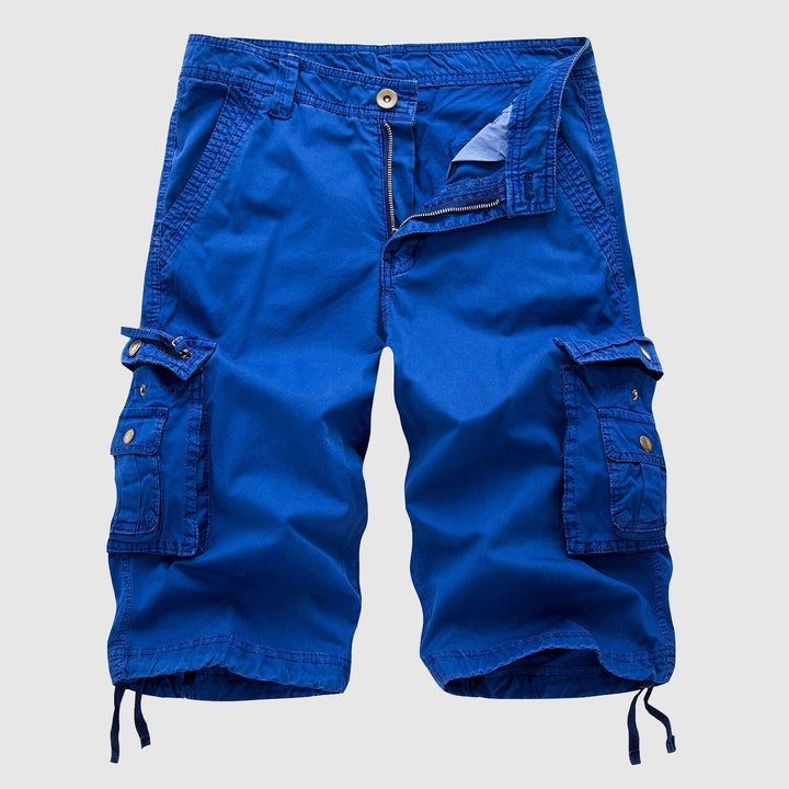 Men's Knee Length Cargo Shorts Multi-Pocket Summer Fit