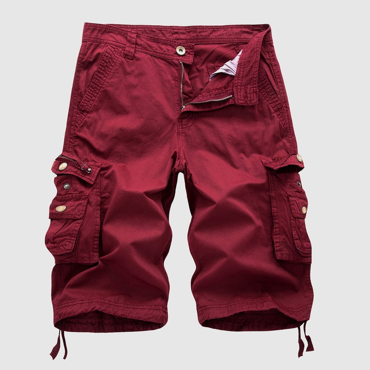 Men's Knee Length Cargo Shorts Multi-Pocket Summer Fit