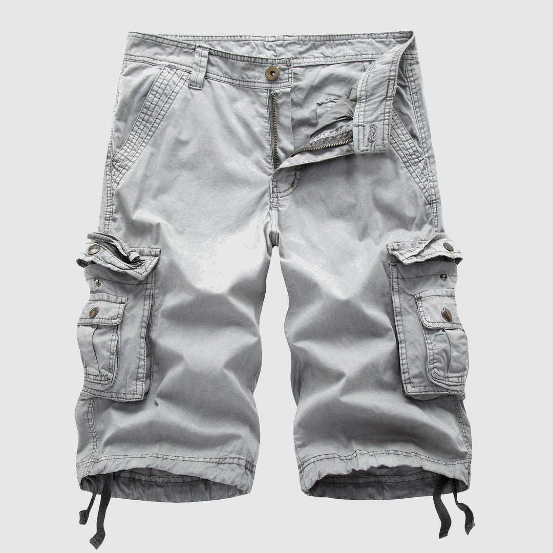 Men's Knee Length Cargo Shorts Multi-Pocket Summer Fit