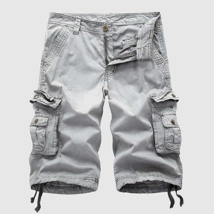 Men's Knee Length Cargo Shorts Multi-Pocket Summer Fit
