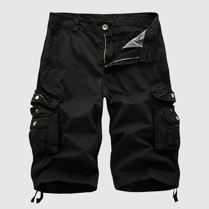 Men's Knee Length Cargo Shorts Multi-Pocket Summer Fit