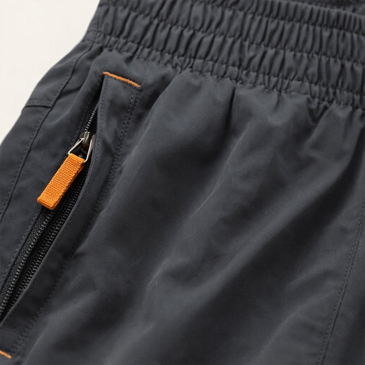 Men's Lightweight Running Shorts Drawstring Zip Pockets Summer Gym
