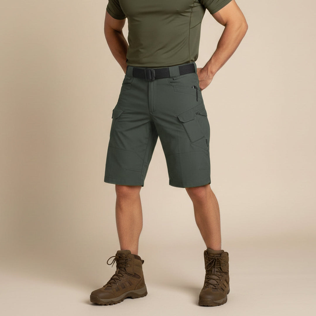 Men's Lightweight Tactical Cargo Shorts Multi-Pocket Hiking Summer
