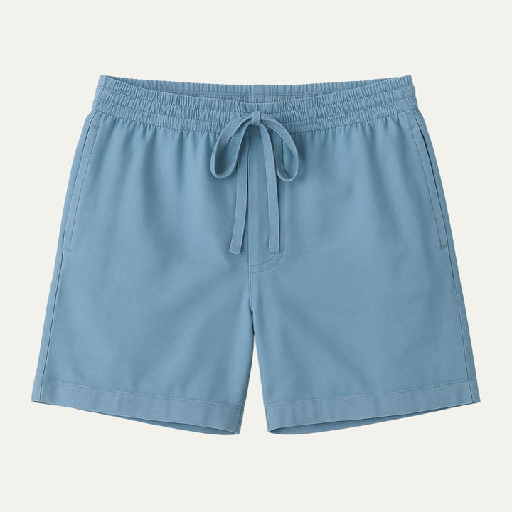 Men's Linen Drawstring Shorts Lightweight Beach Casual Summer