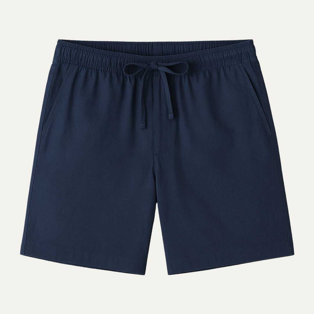 Men's Linen Drawstring Shorts Lightweight Beach Casual Summer