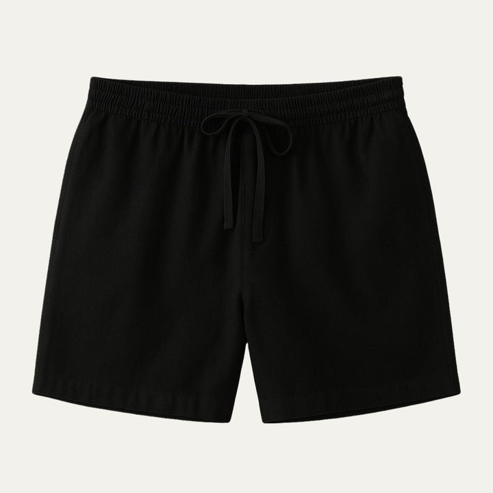 Men's Linen Drawstring Shorts Lightweight Beach Casual Summer