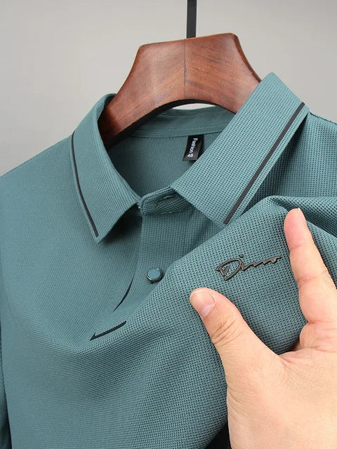 Men's Pique Polo Shirt - Short Sleeve Knit Summer Top