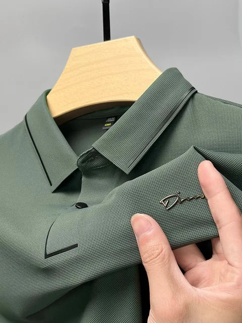 Men's Pique Polo Shirt - Short Sleeve Knit Summer Top