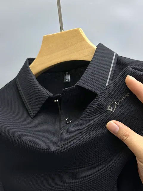 Men's Pique Polo Shirt - Short Sleeve Knit Summer Top