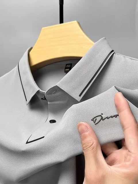 Men's Pique Polo Shirt - Short Sleeve Knit Summer Top