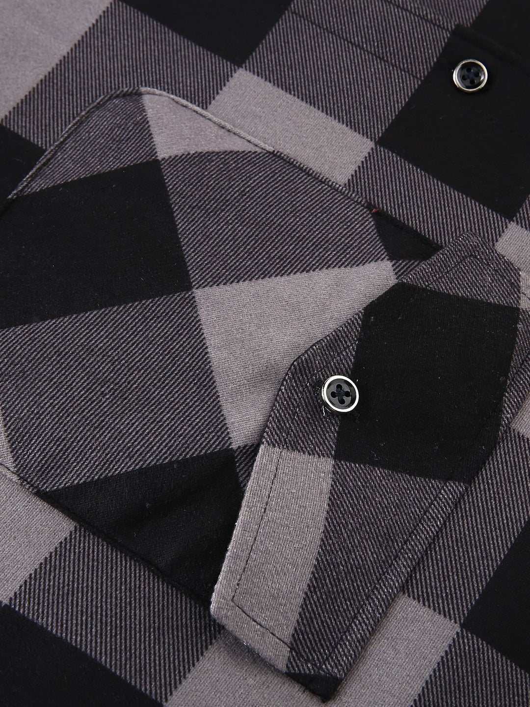Men's Plaid Hooded Lined Fall Shacket Shirt Jacket