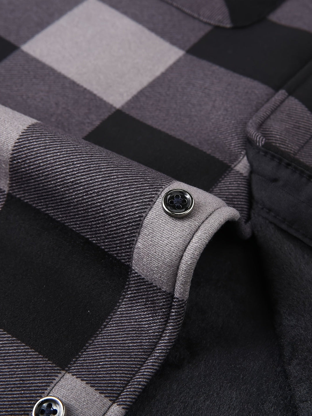 Men's Plaid Hooded Lined Fall Shacket Shirt Jacket