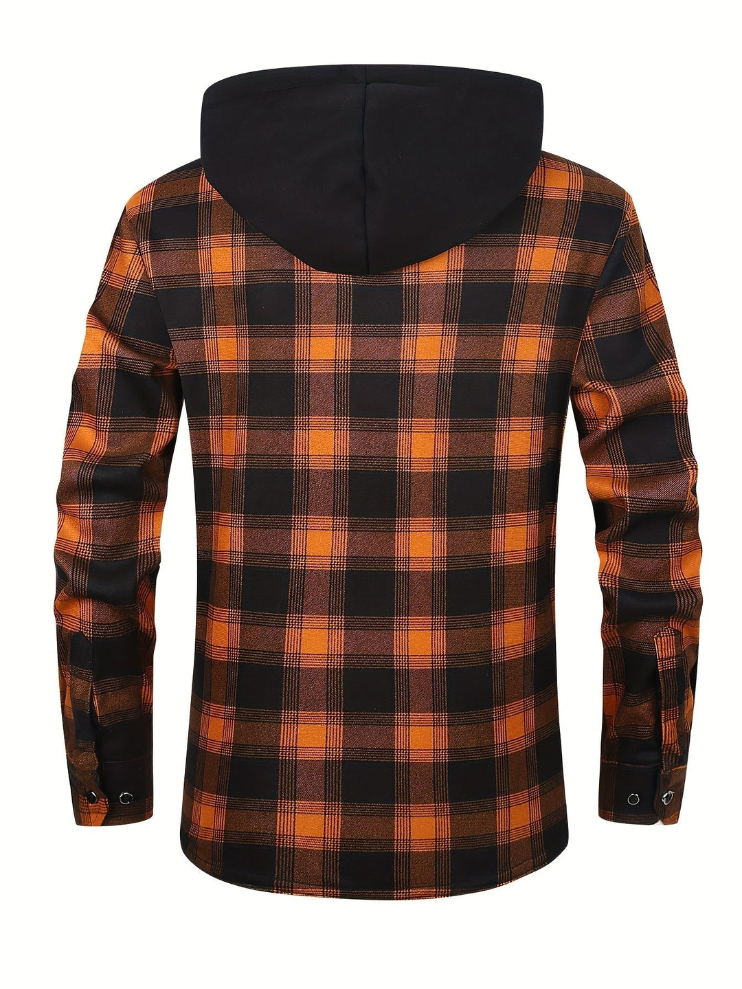 Men's Plaid Hooded Lined Fall Shacket Shirt Jacket