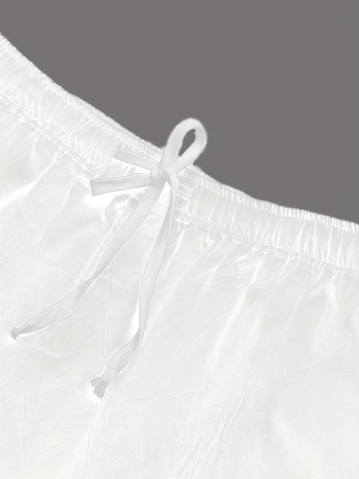 Men's Quick-Dry Summer Swim Shorts with Drawstring Waist